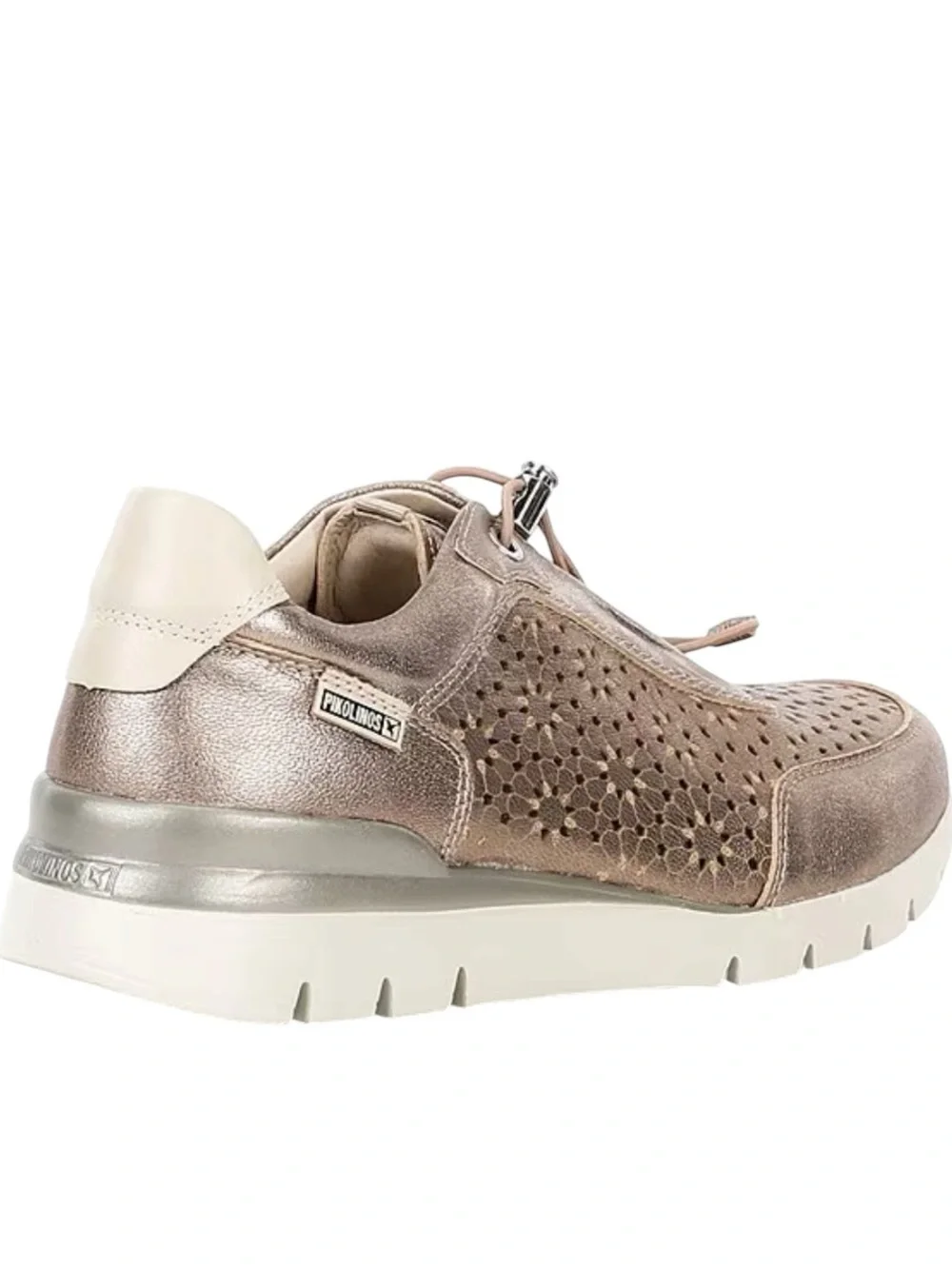 Pikolinos Cantabria W4R Perforated Leather Sneakers in Stone EUR 42 US 11.5 NIB